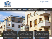 Tablet Screenshot of primemgnt.com
